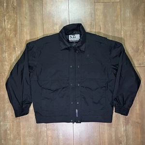 5.11 Tactical Jacket Men’s Size XL Patrol Coat Black Full Zip Waterproof 48027 - Picture 1 of 7