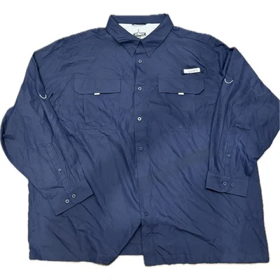 Habitat Mens UPF 40 Button Down‎ Long Sleeve Fishing Guide Fishing Shirt 3XL - Image 1 of 4