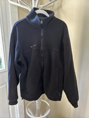Abrigo polar negro Columbia talla mediana para hombre Foto 1 de 4