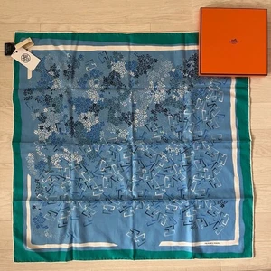 Hermes  with box and tag  Carre 65 Jardin de Calypso Silk Scarf for Women Rare M - Picture 1 of 10