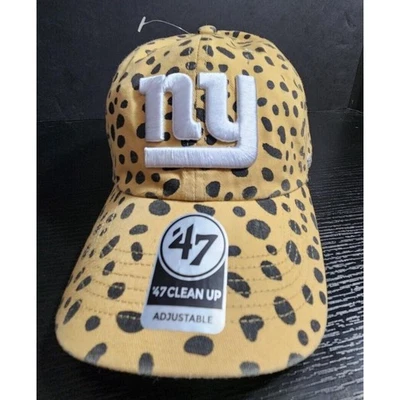 NUEVO NY New York Giants NFL 47 Marca Correa Gorra Estampado Leopardo Fútbol Foto 1 de 4