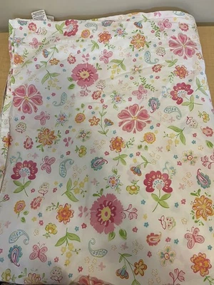 Pottery Barn Niños Talla DOBLE Jardín Fiesta Rosa Hoja Plana Paisley Floral Foto 1 de 3
