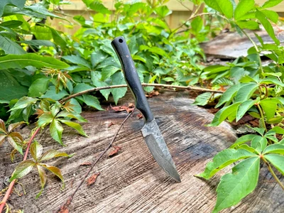 cuchillo de caza de acero damasco forjado a mano regalo de cumpleaños Foto 1 de 4