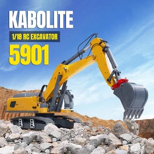 US Stock Kabolite 1/18 5901 100S Electric RTR RC Excavator Digger Motor Sound - Picture 1 of 12