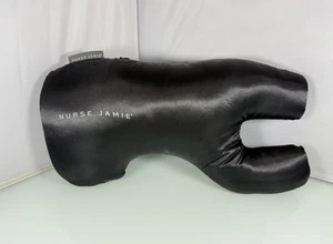 Nurse Jamie Beauty Bear Pillow Anti Wrinkle Age Defy Satin Support Pillow, Black - Picture 1 of 13