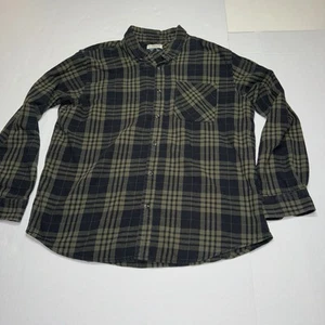 Magellan Outdoors Flanellhemd Herren L grün schwarz kariert langarm Baumwolle - Bild 1 von 8