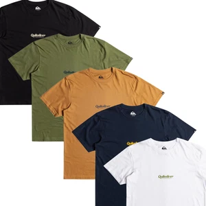 Quiksilver Mens QS Simple Lettering Short Sleeve T-Shirt Top Crew Neck Graphic - Picture 1 of 7