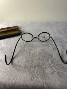 MARCOS de gafas antiguos negros clásicos redondos gafas unisex vintage - Imagen 1 de 5