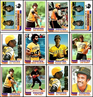 Lote de tarjetas 1982 Topps Pittsburgh Pirates (62) - Trae a casa algo verdaderamente restante... Foto 1 de 4