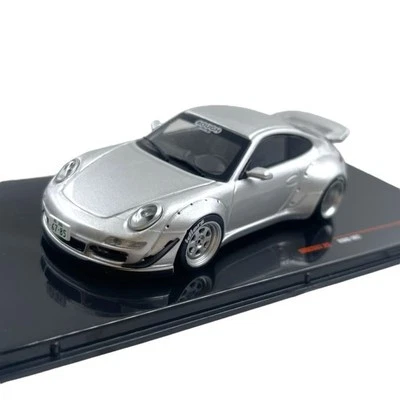 Modellino Auto Ixo Models 1/43 Porsche RWB 997 Silver - Immagine 1 di 4