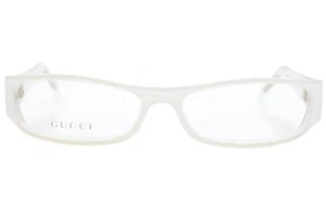 Gafas Gucci GG3023 LYD blancas cristalinas plateadas de lujo Italia 52-14-125 mm - Imagen 1 de 8