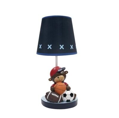 Lambs & Ivy Future All Star Blue Monkey Sports Lamp With Shade & Bulb • 39.19$