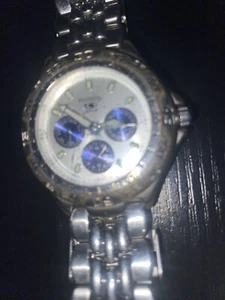 Mens Fossil Blue BQ-8775 Stainless Steel Day Date Watch For Parts Not Tested - Picture 1 of 11