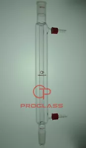 Lab 24/40 Joint 300mm Glass Liebig Condenser with removable hose connector - Picture 1 of 1