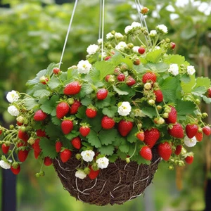 200PCS Giant Strawberry Seeds Big Flesh Fruit Perennial Container Garden Plant - Picture 1 of 25