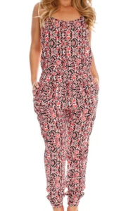 Mono sin mangas con tirantes de espagueti floral On Trend For Less para mujer - Imagen 1 de 2