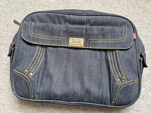 Antler Laptop Bag made in Uk Denim Padded compartments lined fits up to 16inch - Picture 1 of 10