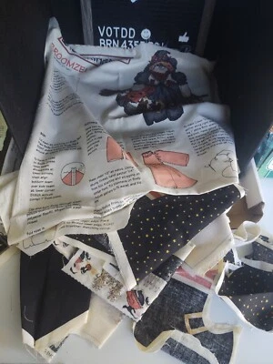 VTG WITCH Daisy Kingdom Broomzelda Halloween Doll Craft Panel Fabric CUTOUT 1996 - Image 1 of 4