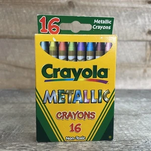 VTG Crayola Binney & Smith Metallic School Crayons 16ct Year 2000 NOS - Picture 1 of 8