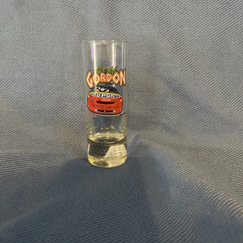 NASCAR Tall Shot Glass Dupont Monte Carlo Jeff Gordon Racing Souvenir Cover
