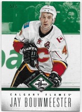 2012-13 Jay Bouwmeester Panini Limited Emerald Parallel #80 #'d 5/5