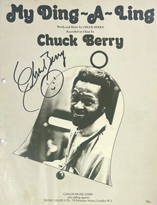 Chuck Berry Signed Autograph ‘My Ding-A-Ling’ Music Sheet - Imagen 1 de 5