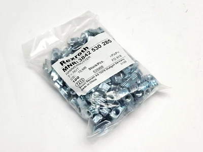 LOTE DE 100 tuercas en T Rexroth 3842530285 10 mm M6 Foto 1 de 4