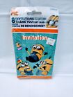 Despicable Me Minion 8 Invitations & Thank You Post Cards Birthday Party 8 ct