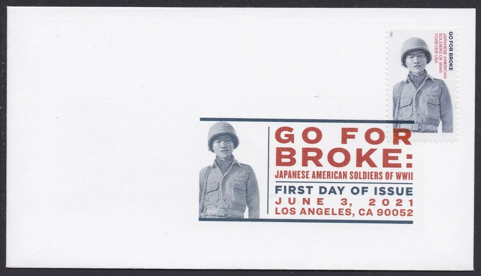 US 5593 Go for Broke DCP FDC 2021 - Image 1 of 1