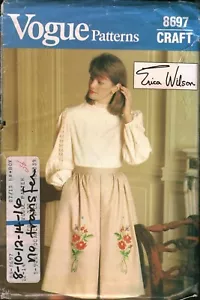 8697 Vintage Vogue Sewing Pattern Misses Slightly Flared Skirt Transfer UNCUT - Picture 1 of 2