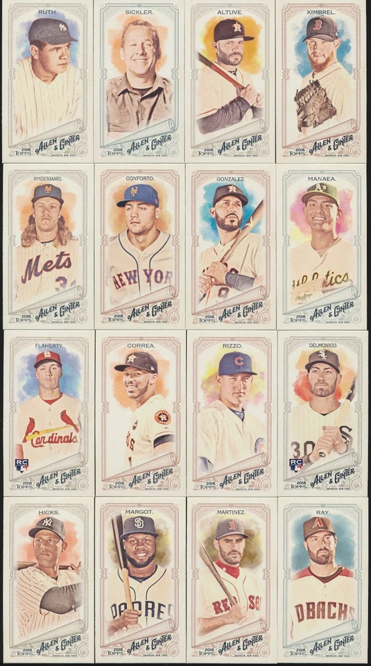2018 Topps Allen & Ginter Baseball MINI PARALLEL Pick From List - Image 1 of 1