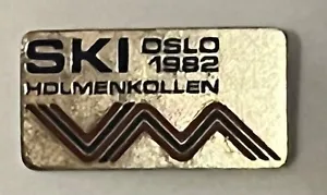 Ski world championship Oslo Norway 1982 pin badge - Picture 1 of 2