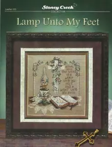 Stoney Creek Cross Stitch Pattern LAMP UNTO MY FEET with specialty threads incl - Picture 1 of 2