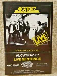 Vintage 1984 Cassette Tape Alcatrazz Live Sentence Rocshire Records - Picture 1 of 7