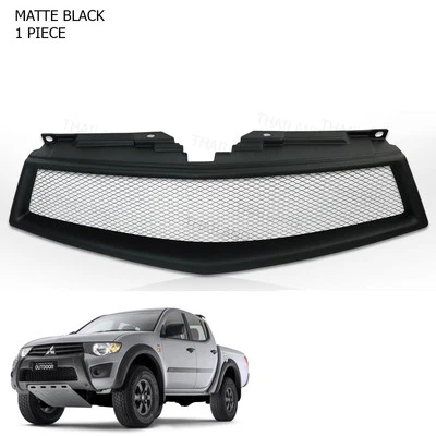 Front Grill Grille Net Black Trim 1 Pc Fits Mitsubishi L200 Triton 2009 - 2013 - Image 1 of 3