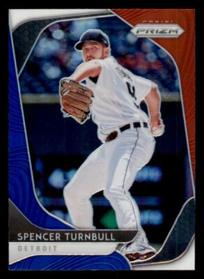 2020 Panini Prizm Prizms Red White and Blue #75 Spencer Turnbull - Image 1 of 2