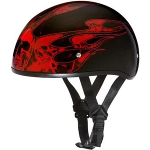 Daytona Skull Cap Helmet Slim Line Ratchet Quick Release Graphics DOT 2XS-2XL - Picture 1 of 143
