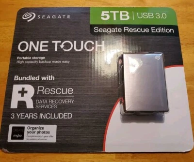 Seagate One Touch 5TB ,External (STKC5000601) Hard Disk Drive - Image 1 of 2