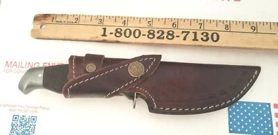  CUCHILLO SCHRADE-WALDEN 147 VINTAGE EE. UU. MANGO DE HUESO CON FUNDA PERSONALIZADA Foto 1 de 3