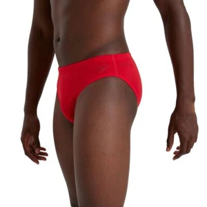 Speedo Men's Eco Endurance+ 7cm Swimming Brief - Red - Picture 1 of 8