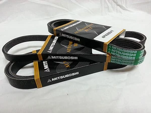 1995-1997 Honda Accord V6 MITSUBOSHI Belt (Set of 3) 4PK1137 - 4PK1115 - 5PK965 - Picture 1 of 3