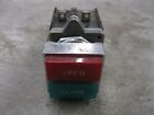 CUTLER-HAMMER GREEN "CLOSE / CLOSED"  RED "OPEN" LIGHTED SELECTOR SWITCH 2 POLE