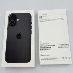 Apple iPhone 16 128GB A3081 Black Empty Box ONLY - Picture 1 of 7