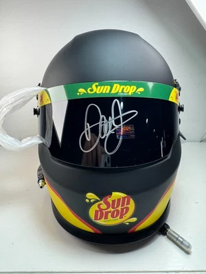 Casco NASCAR auto autógrafo tamaño completo Sun Drop marca Art Dale Earnhardt Jr Foto 1 de 4