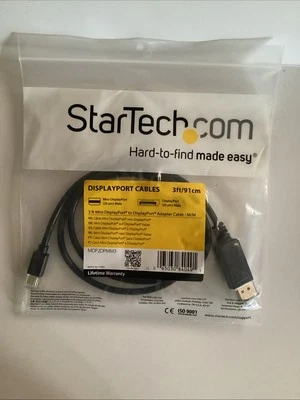StarTech MDP2DPMM3 3 ft Mini DisplayPort? to DisplayPort 1.2 Adapter Cable M/M - Image 1 of 4