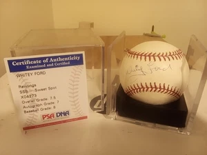 Whitey Ford Authenicated OMLB Autograph Baseball New York Yankees HOFer - Picture 1 of 6