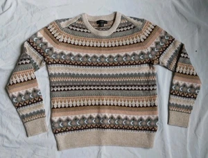 J. Crew Fair Isle Sweater Crewneck Boho Women's Size XXS - Picture 1 of 11