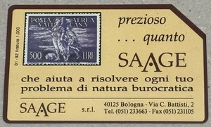 SAAGE TOBIA scheda telefonica usata - Picture 1 of 2