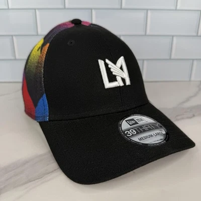 Los Angeles FC Hat Cap Fitted Mens Large Black MLS Soccer Pride New Era - Image 1 of 4