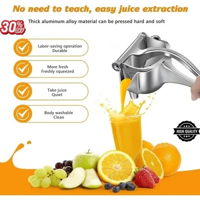 Heavy Duty Metal Manual Juicer Fruit Juice Squeezer for Pressing Lemons Oranges - Image 1 of 4